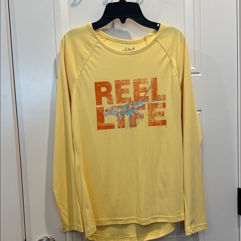 Reel Life Women's Yellow Long Sleeve Tee